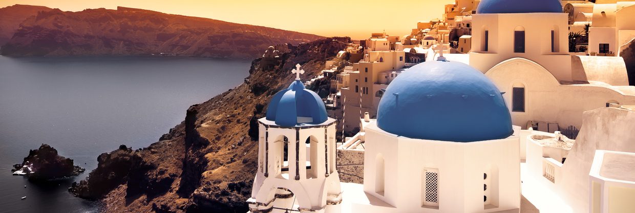 Řecko: Santorini z Vídně o letních prázdninách