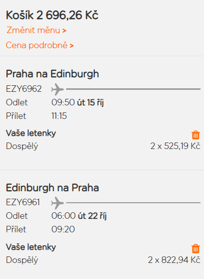 Skotsko - Edinburgh z Prahy za 1 348 Kč