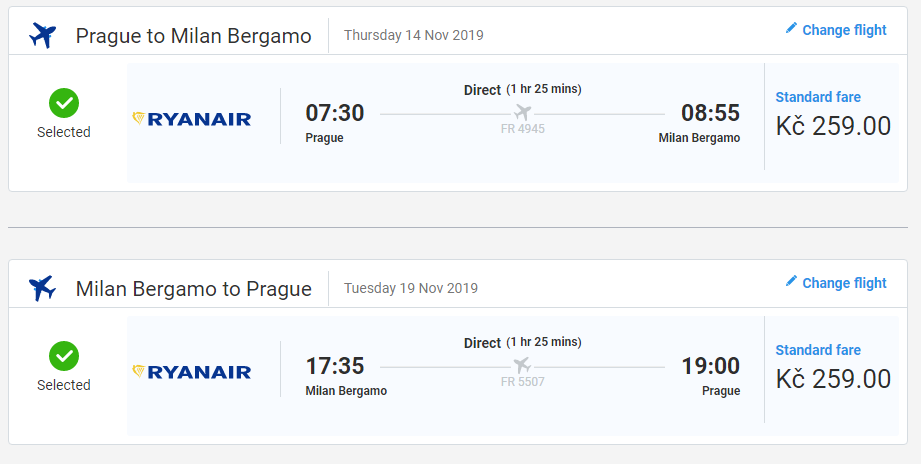 Itálie – Bergamo z Prahy za 518 Kč
