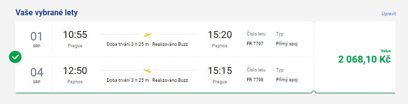 do kyperského Pafosu