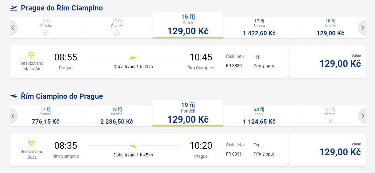 Výprodej letenek u Ryanairu – z Prahy do Evropy