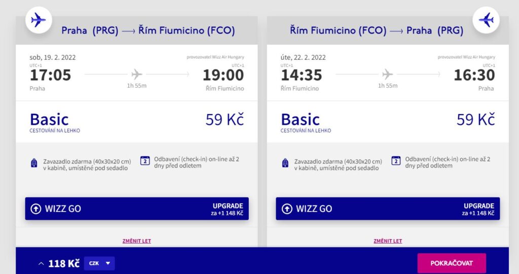 Wizz Air: další výprodej letenek za parádní ceny