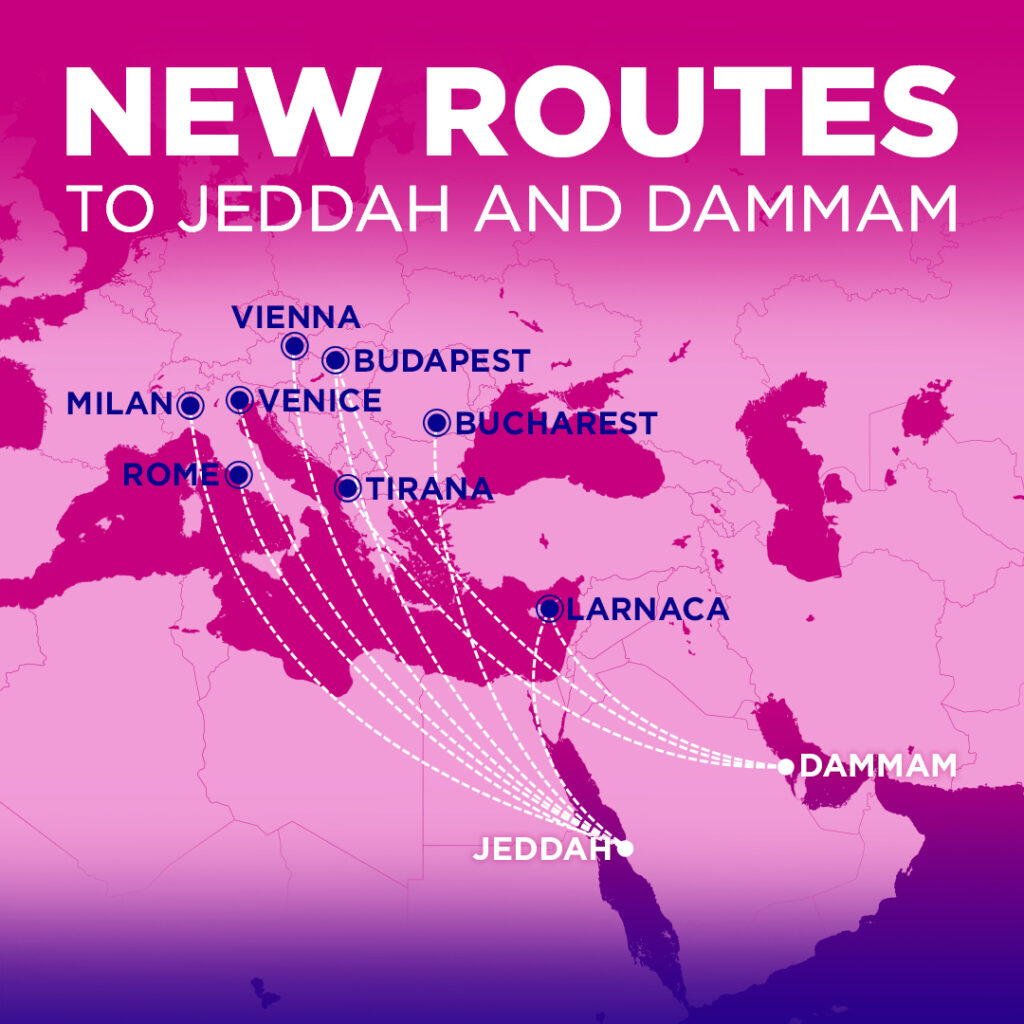 Expanze Wizz Airu do Saúdské Arábie – 20 nových linek