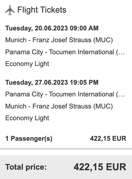 Akční letenky do Panamy z Mnichova/Norimberku