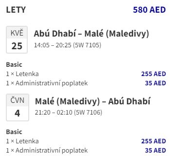 Lowcost letenky na Maledivy: z Vídně a zastávkou v Abú Dhabí