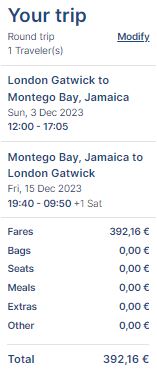 Přímé lety z Londýna na Jamajku do Montego Bay