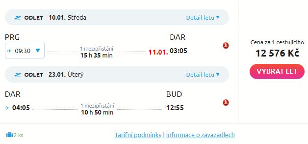 Tanzanie: s Turkish Airlines z Prahy nebo Budapešti do Dar es Salaamu
