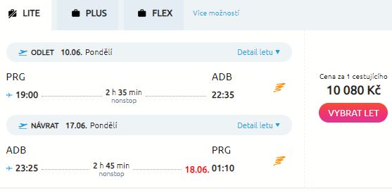 Nová linka z Prahy do Izmiru od Smartwings