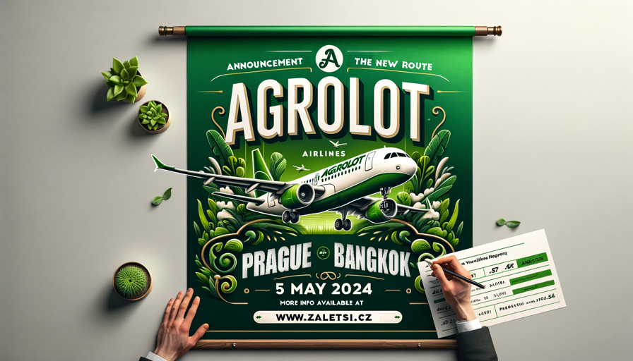 Přímá linka z Prahy do Bangkoku, nabídne ji Agrolot