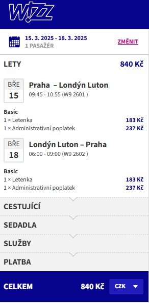 prodloužené víkendy v Londýně