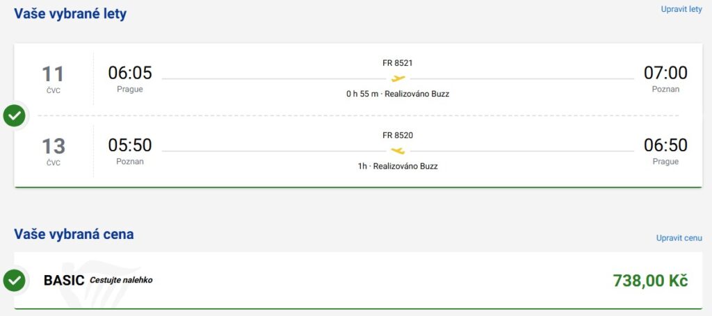 z Prahy do Poznaně