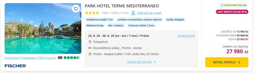 z Prahy na Ischii