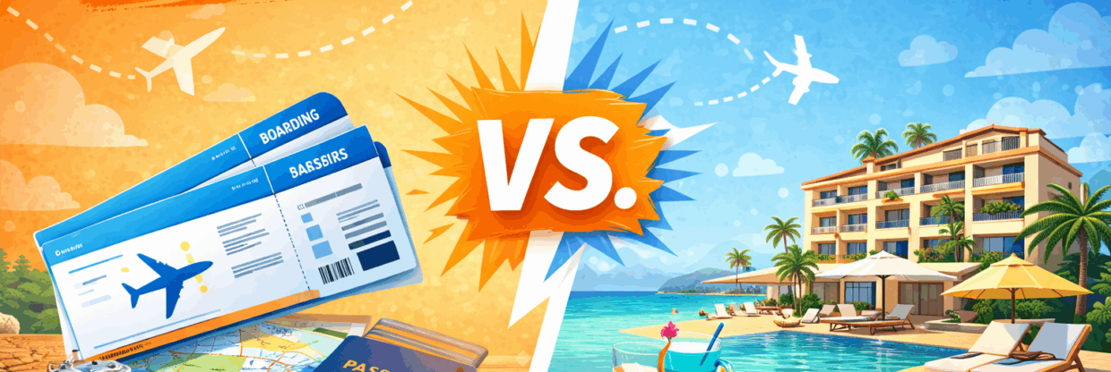 Letenka vs. zájezd: Kdy jet na vlastní pěst a kdy s cestovkou?