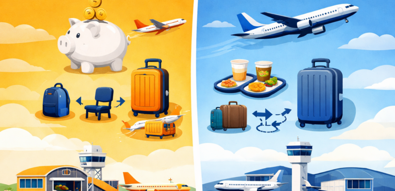 Nízkonákladovky a klasické aerolinky – rozdíly a kdy se která vyplatí?