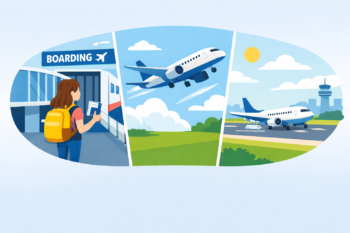 Jak probíhá cesta letadlem – od boardingu po přistání