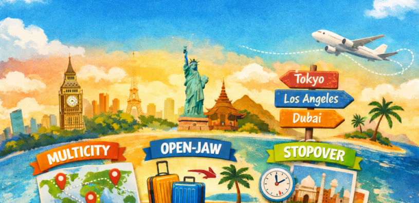 Multicity, open-jaw, stopover: co to je, rozdíly a jak na ně?