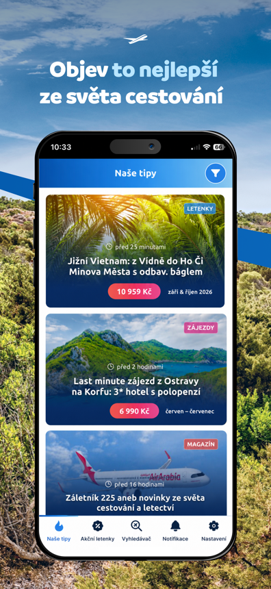 Nový travel feed v aplikaci Zaletsi.cz